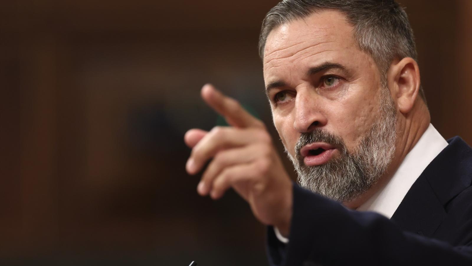 El presidente de Vox, Santiago Abascal