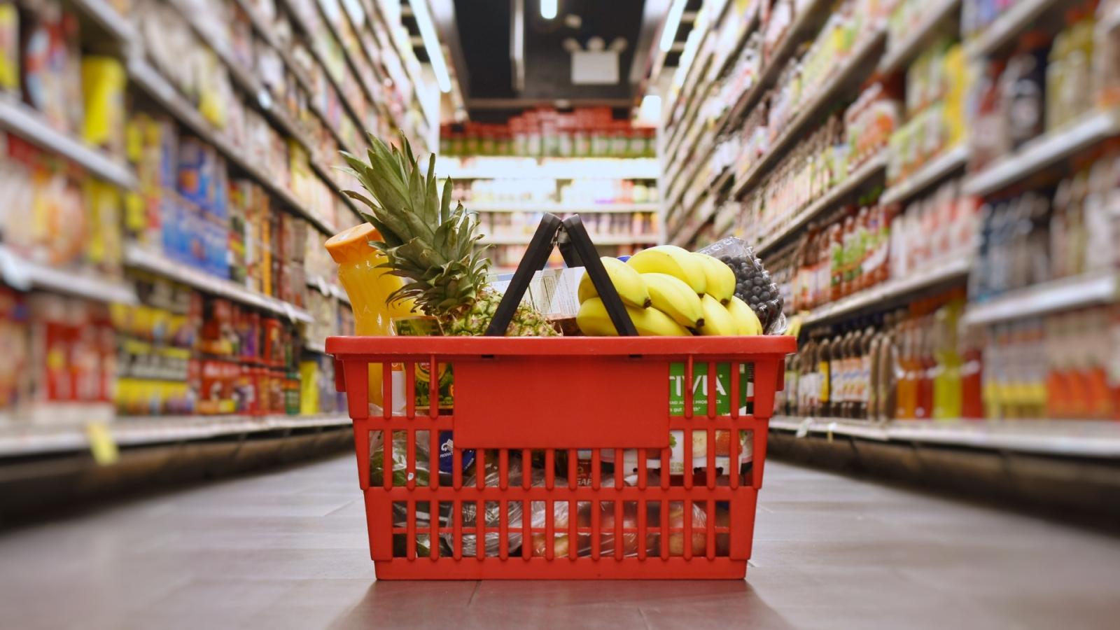 Cesta de la compra. Supermercado