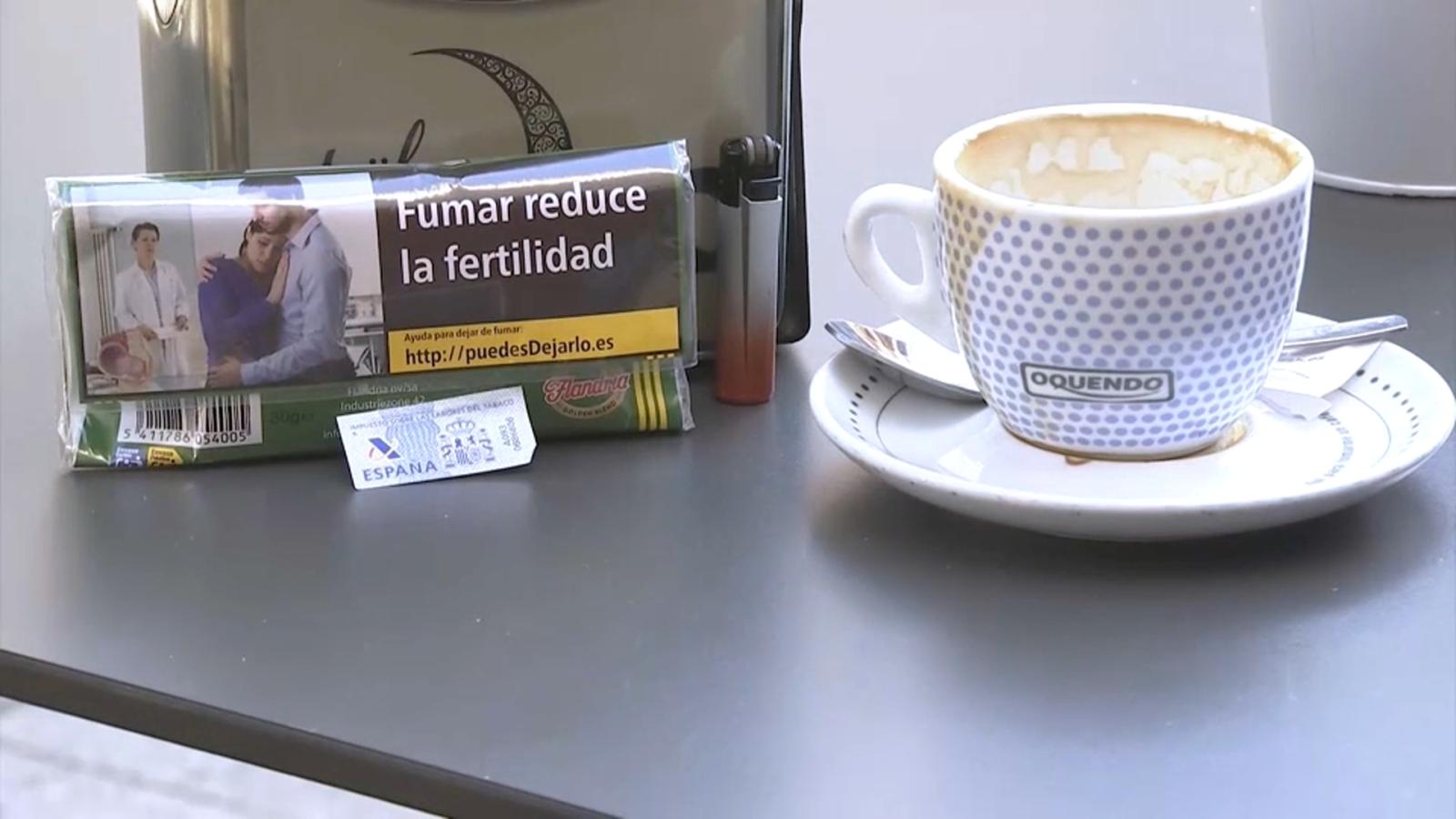 Tabaco en una terraza