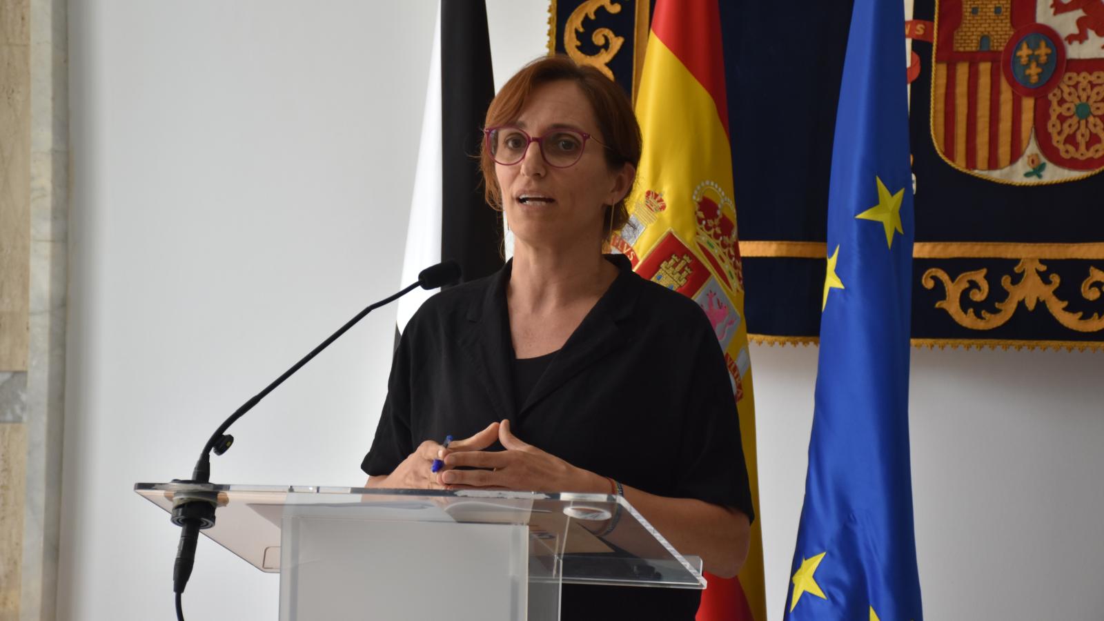 La ministra de Sanidad, Mónica García