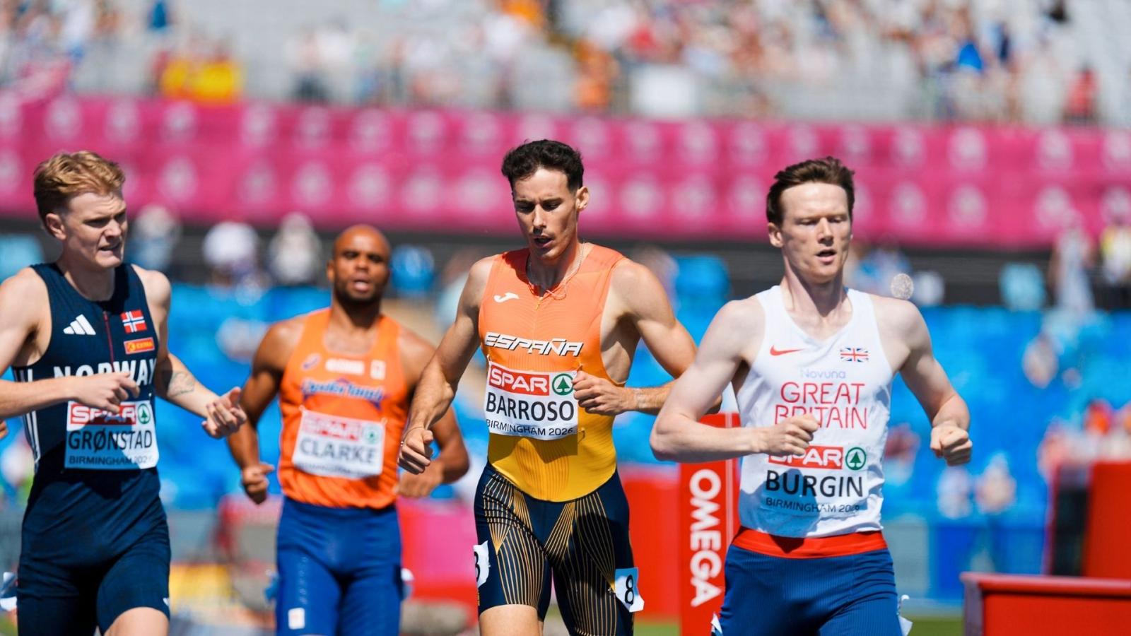 David Barroso durante las semifinales del Europeo