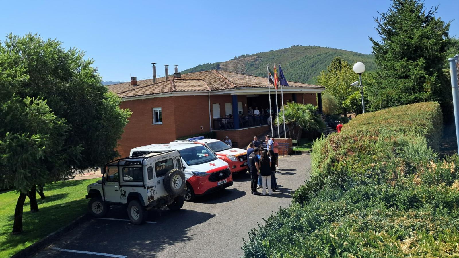 Residencia Universitaria de Caminomorisco donde se alojan los evacuados de Las Hurdes
