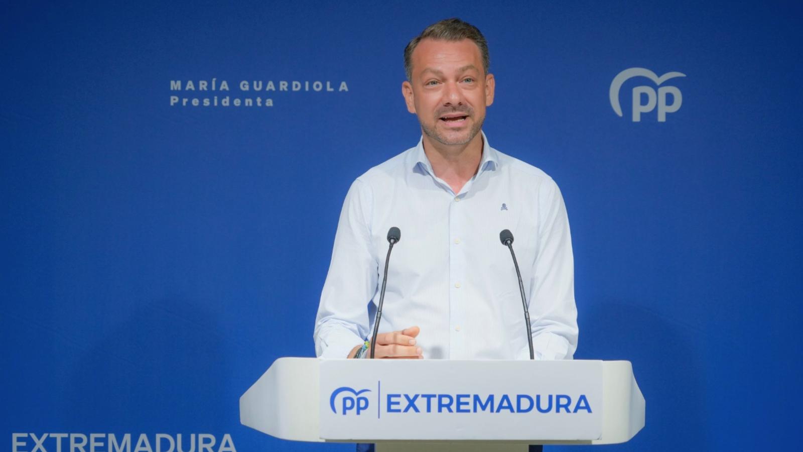 Portavoz del PP en Extremadura, Luis Miguel Núñez.