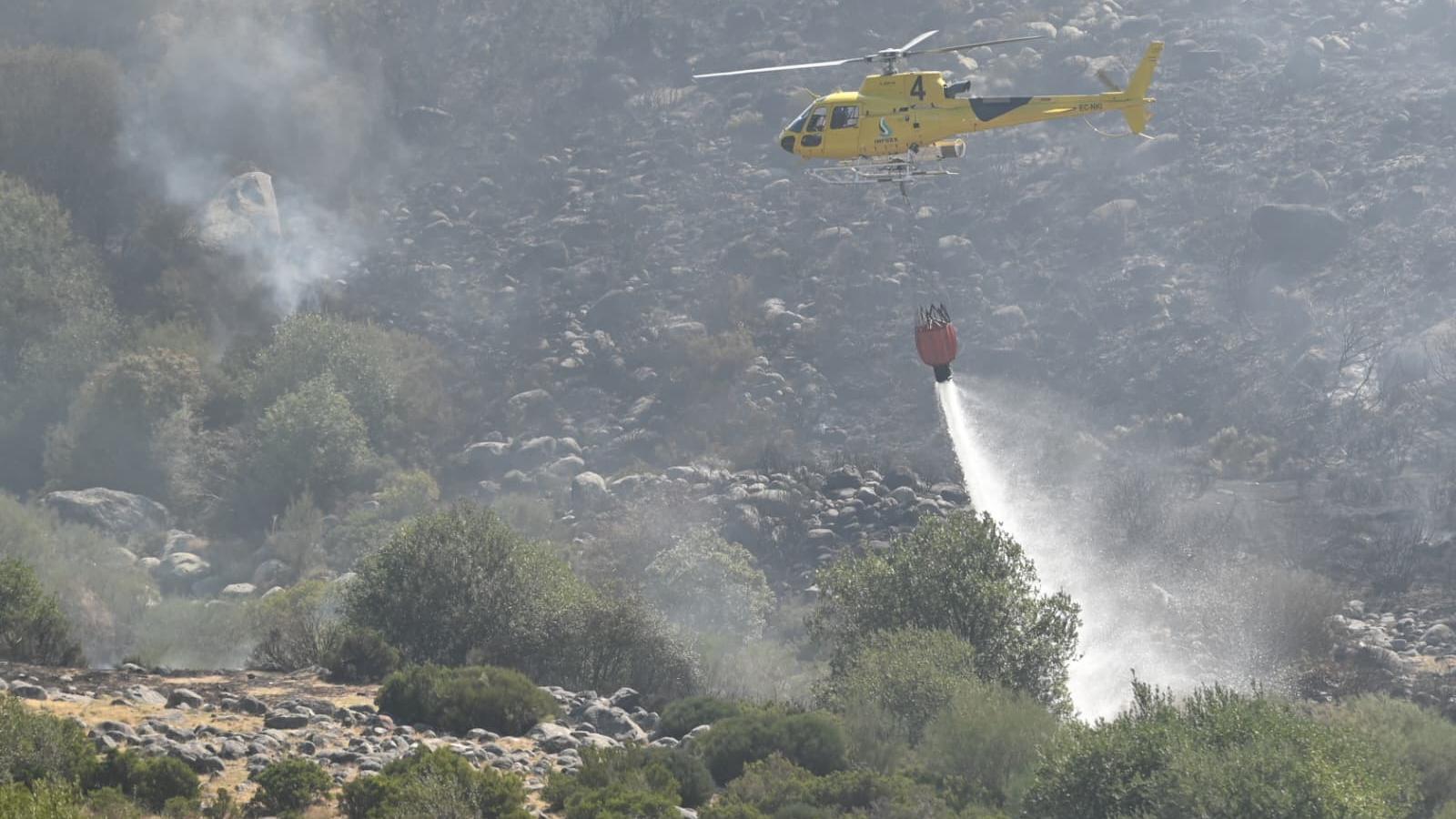 Efectivo de Plan Infoex en el incendio de Tornavacas