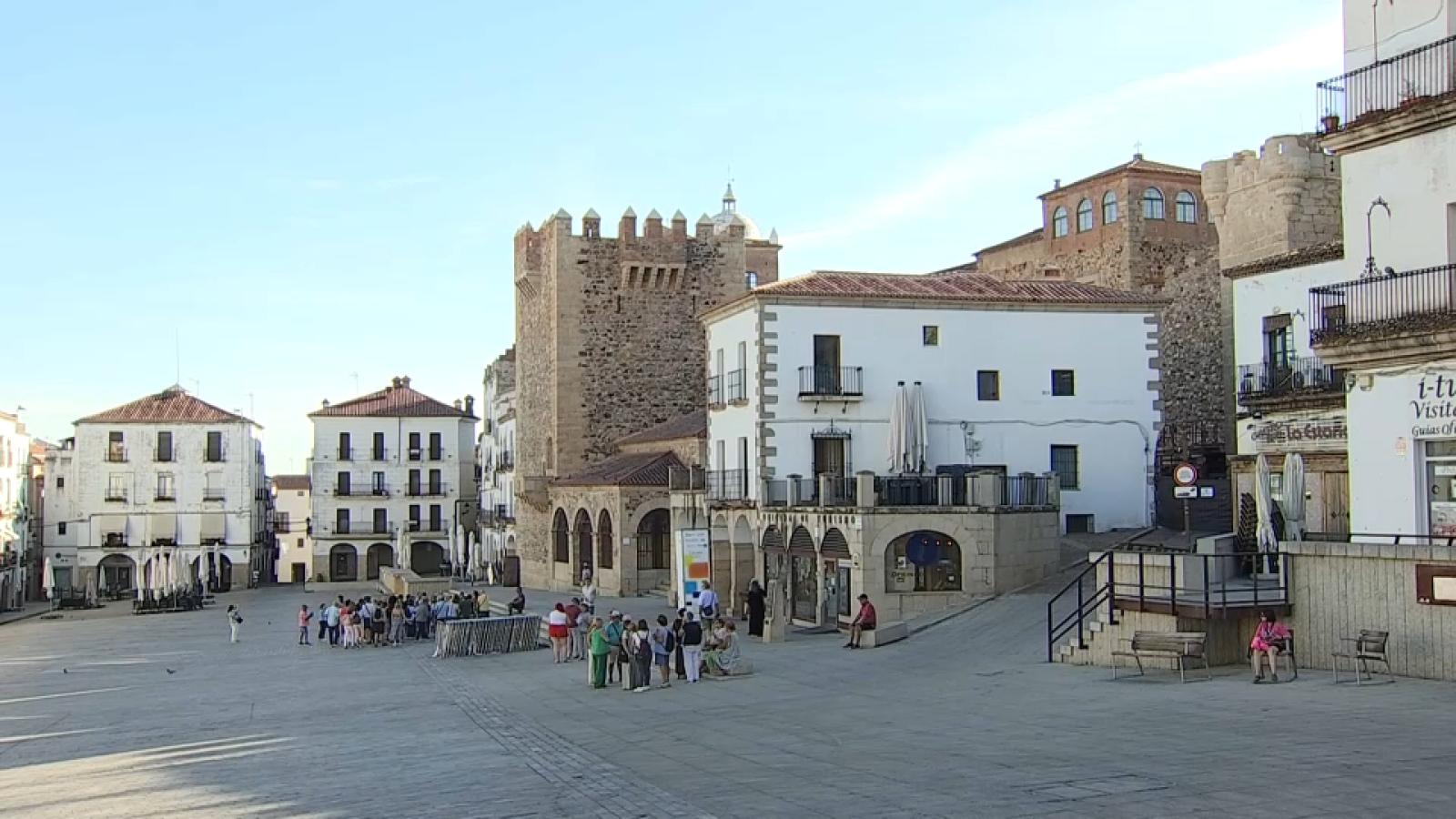 Plaza Mayor de Cáceres en una imagen de archivo