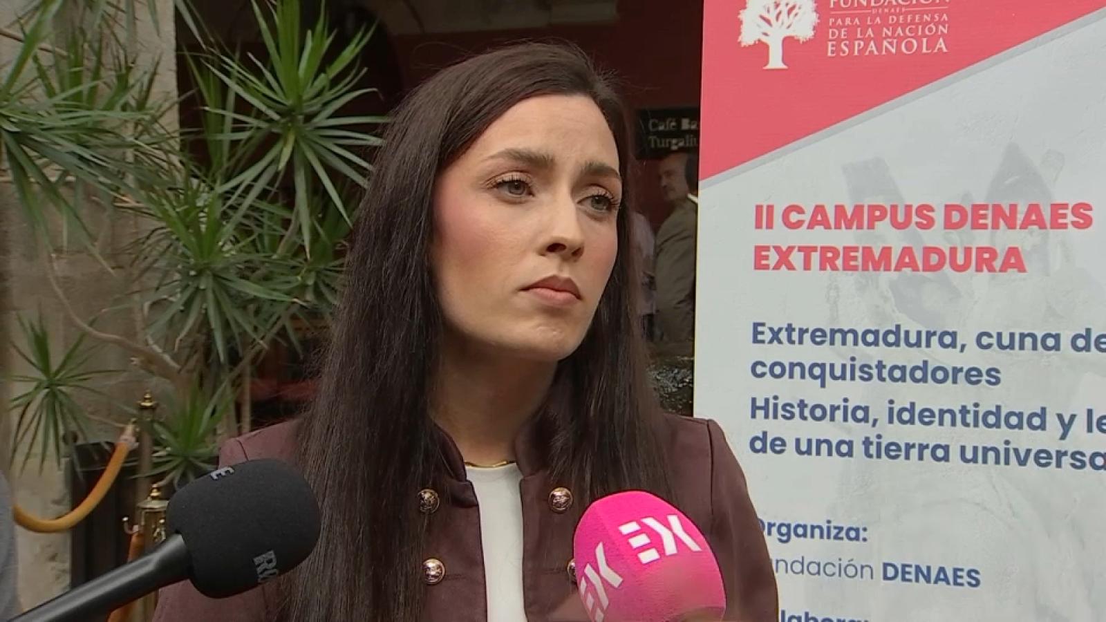Inés Checa, portavoz de Vox en la Asamblea de Extremadura
