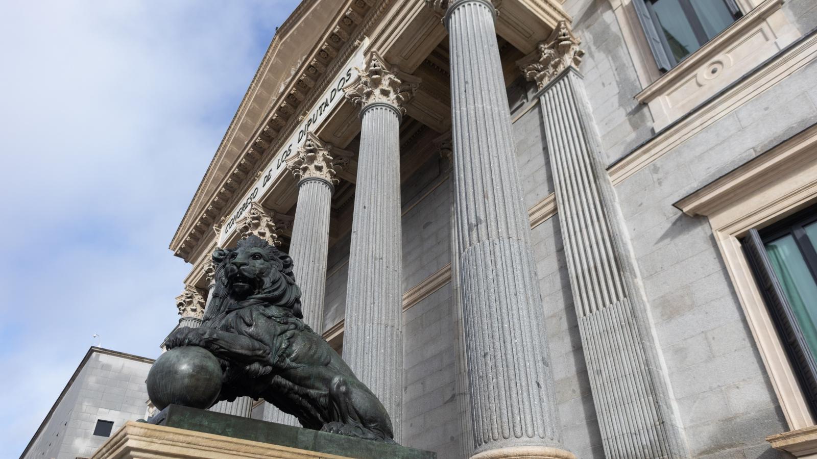 Fachada del Congreso de los Diputados