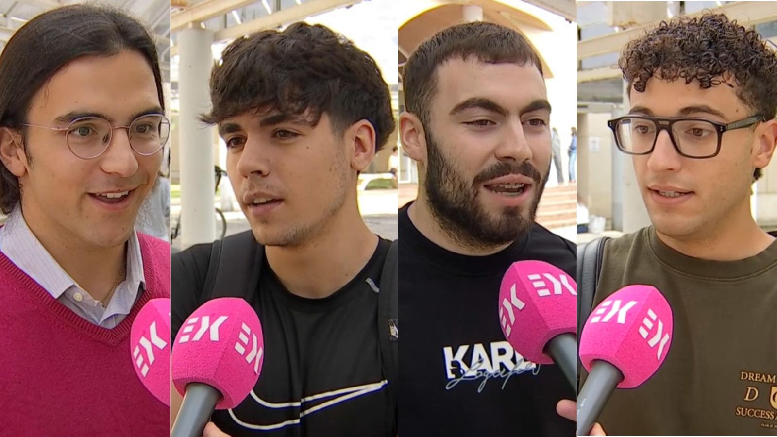 Cuatro jóvenes extremeños que votan por primera vez en las elecciones del 29 de noviembre. 