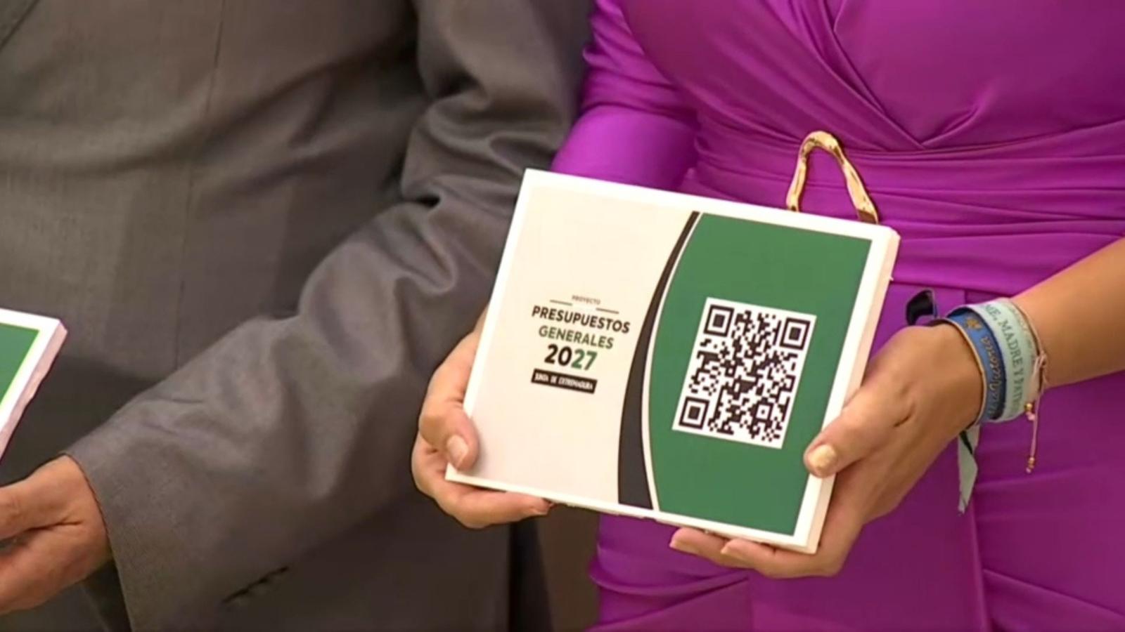 Código QR del proyecto de Presupuestos Generales de Extremadura 2027 registrados en la Asamblea de Extremadura. 