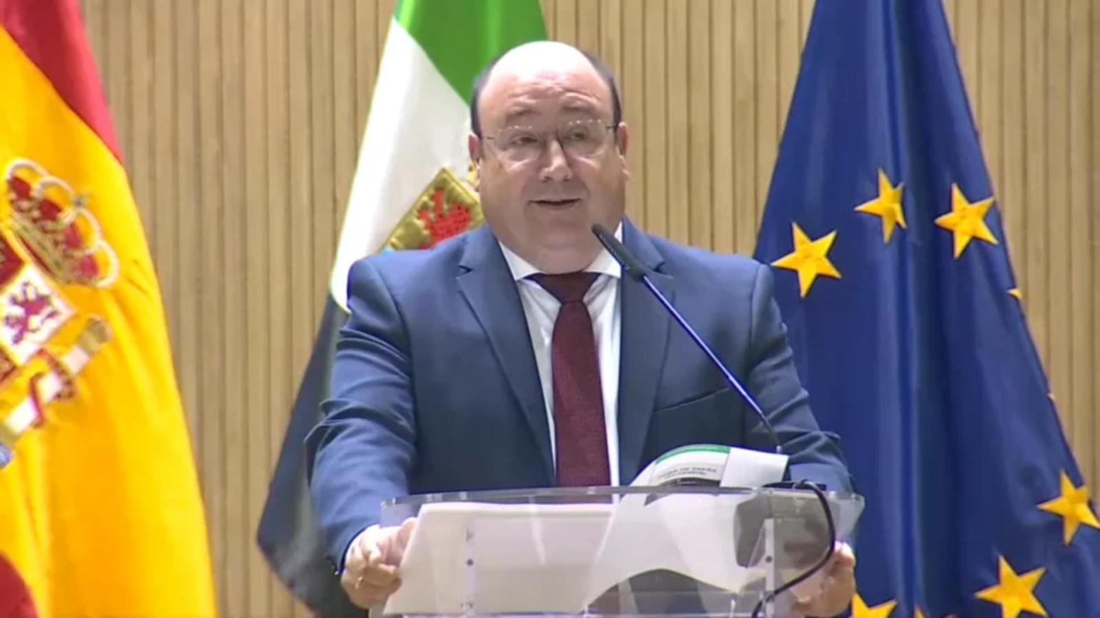 El consejero de Agricultura, Ganadería y Medio Natural de la Junta de Extremadura, Juan José García