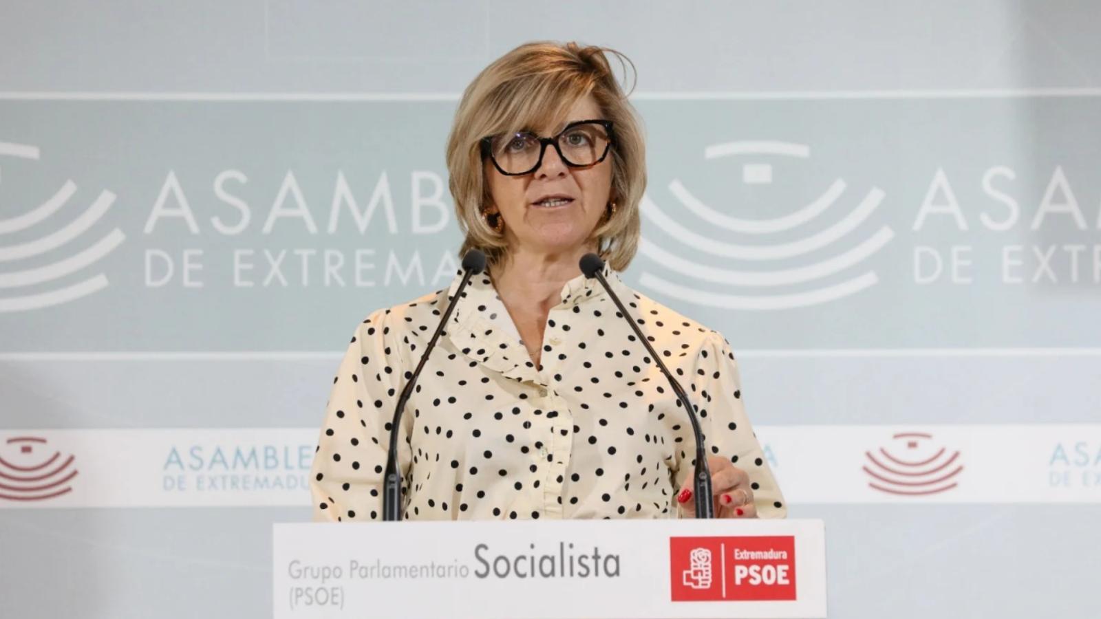 portavoz de Presupuestos del Grupo Parlamentario Socialista, María Curiel,