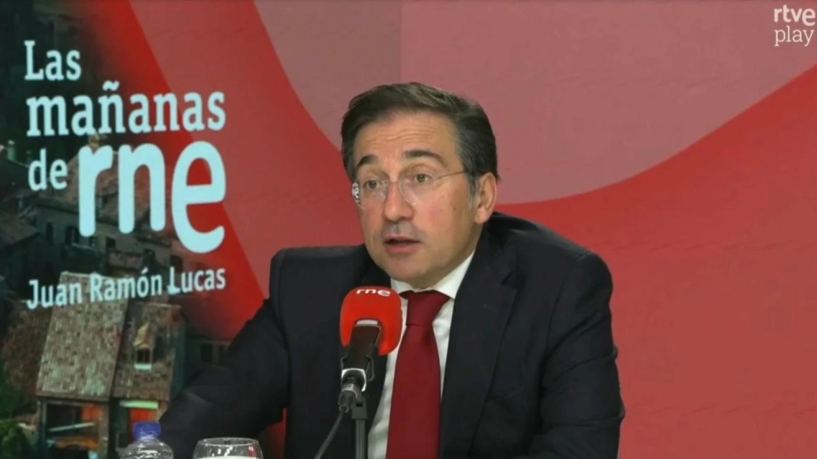 El ministro de Asuntos Exteriores, José Manuel Albares en RNE