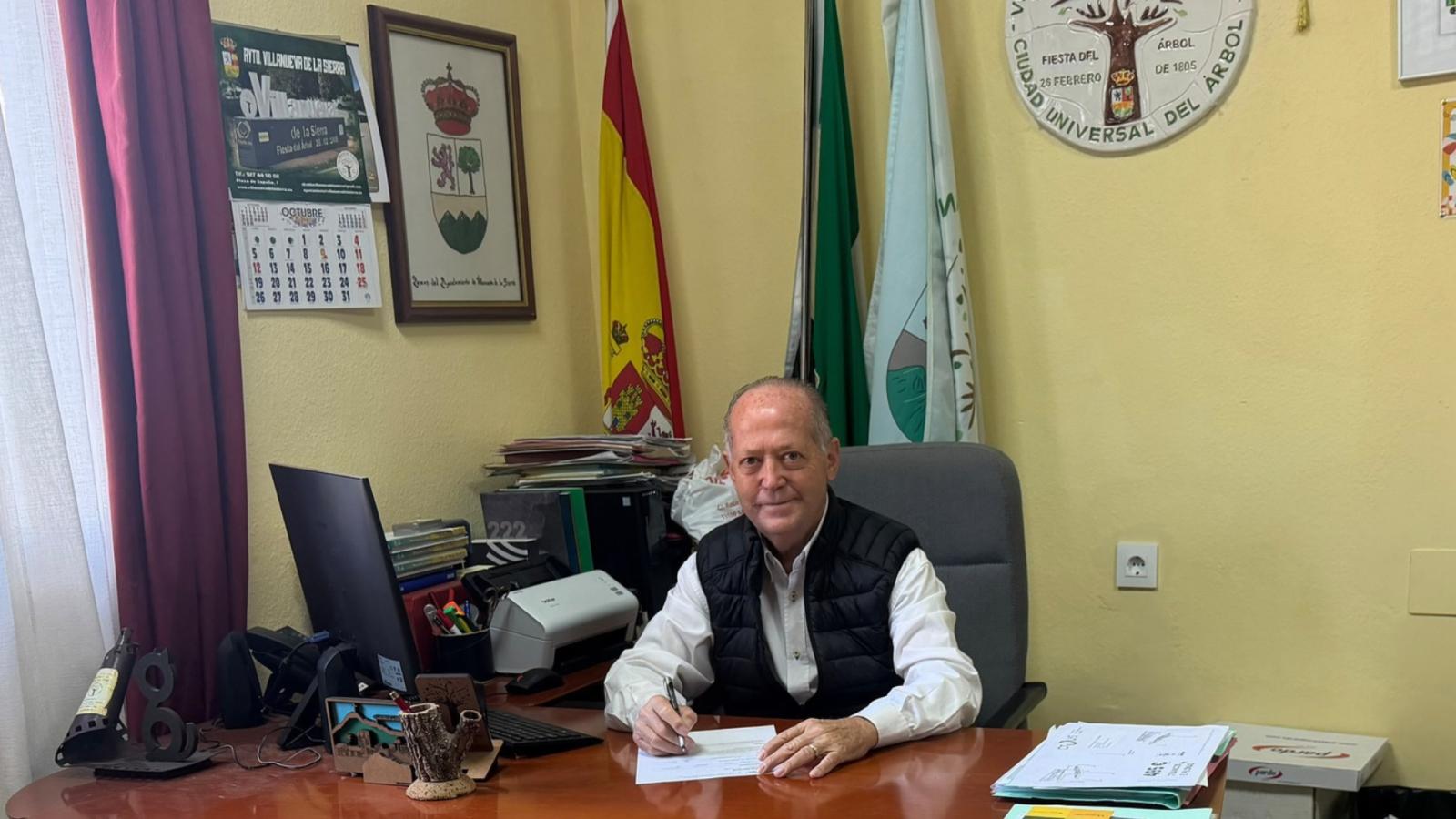 Felipe Jesús Saúl Calvo. Alcalde de Villanueva de la Sierra