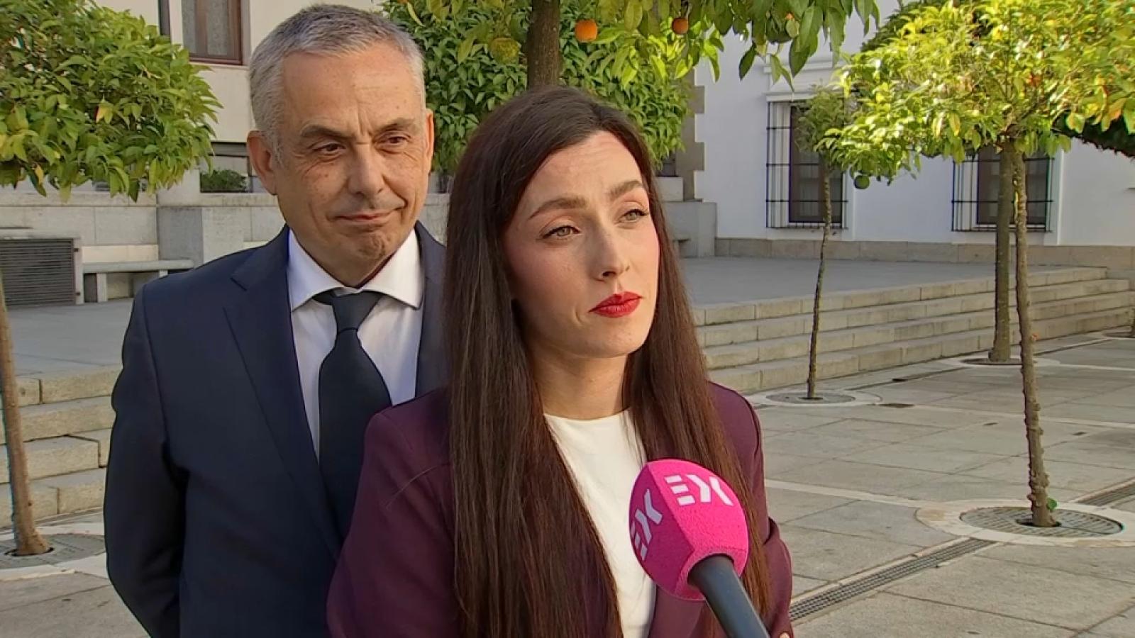 Inés Checa, portavoz del Grupo Parlamentario Vox en la Asamblea de Extremadura