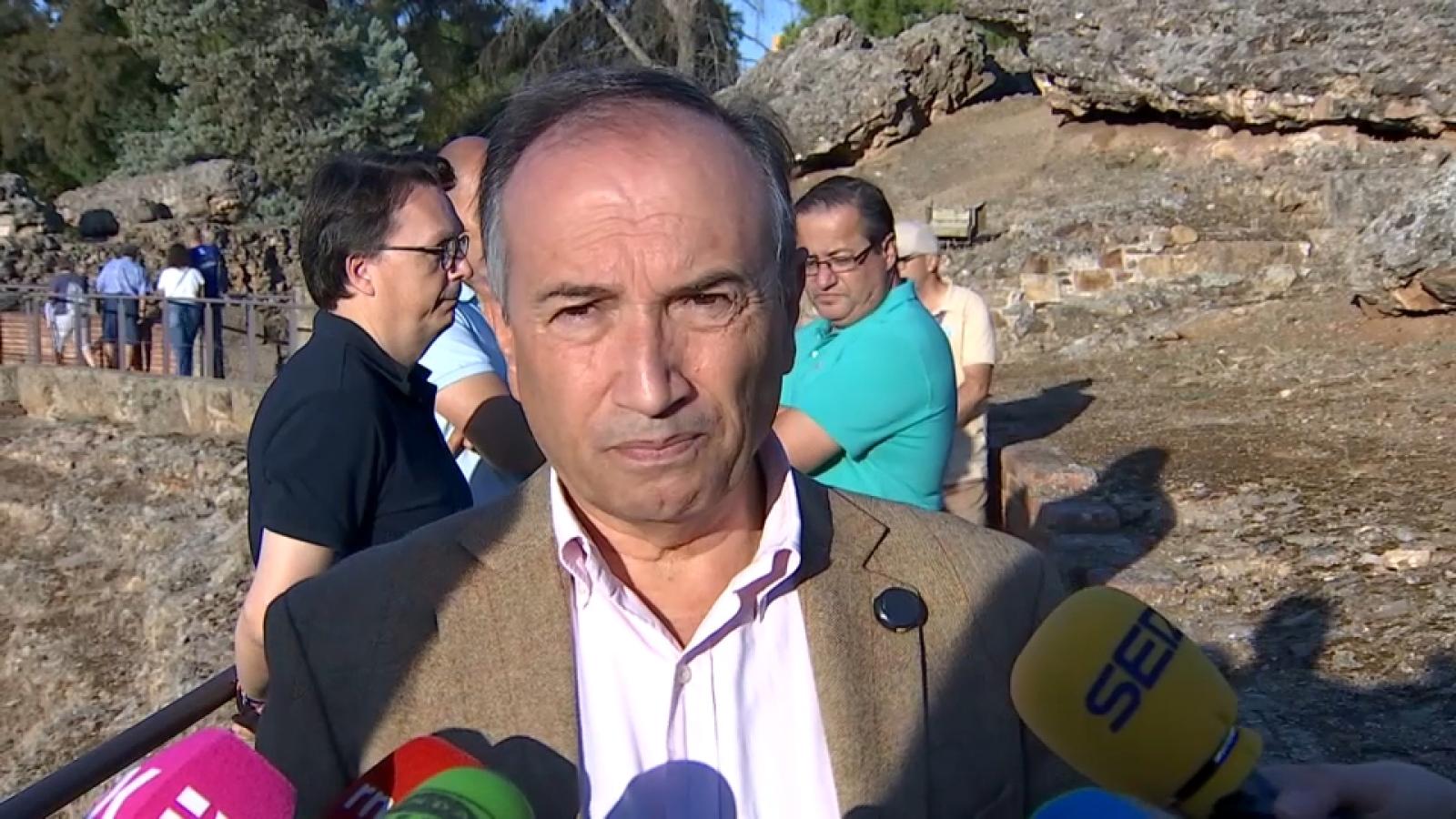 Laureano León, consejero de Cultura, Turismo y Deporte de la Junta de Extremadura